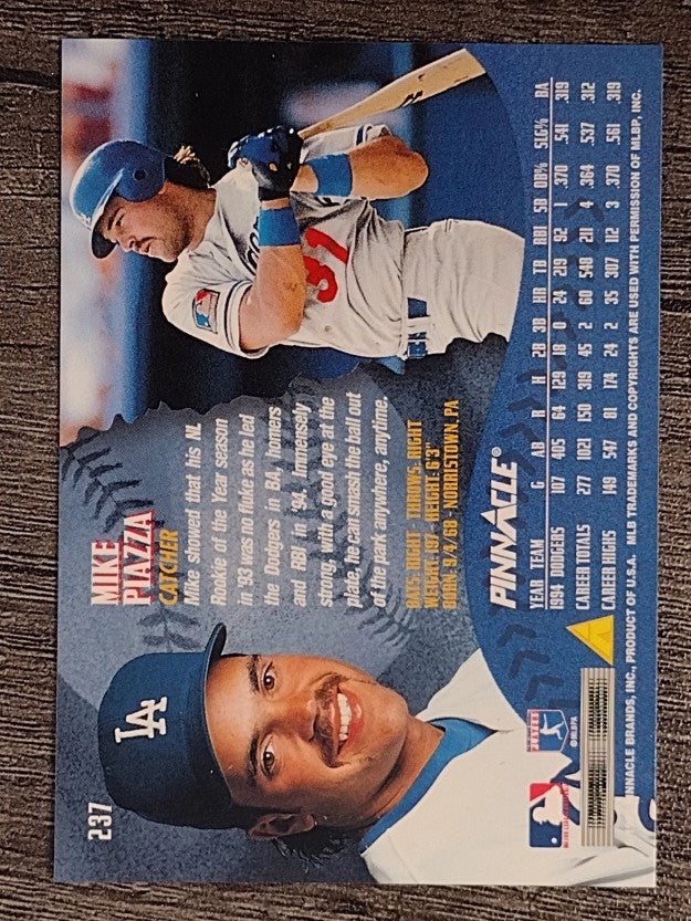 1995 Pinnacle #237 Mike Piazza