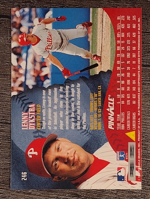 1995 Pinnacle #246 Lenny Dykstra
