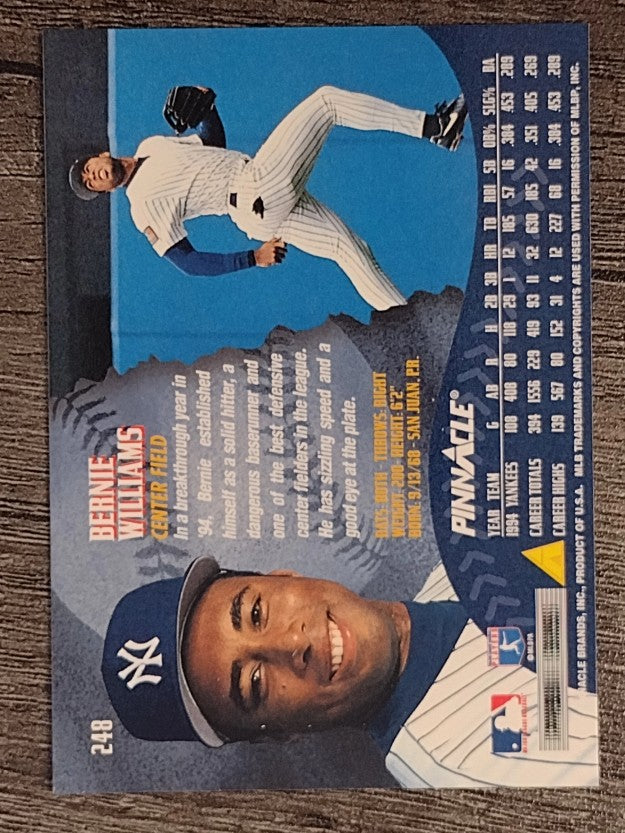 1995 Pinnacle #248 Bernie Williams