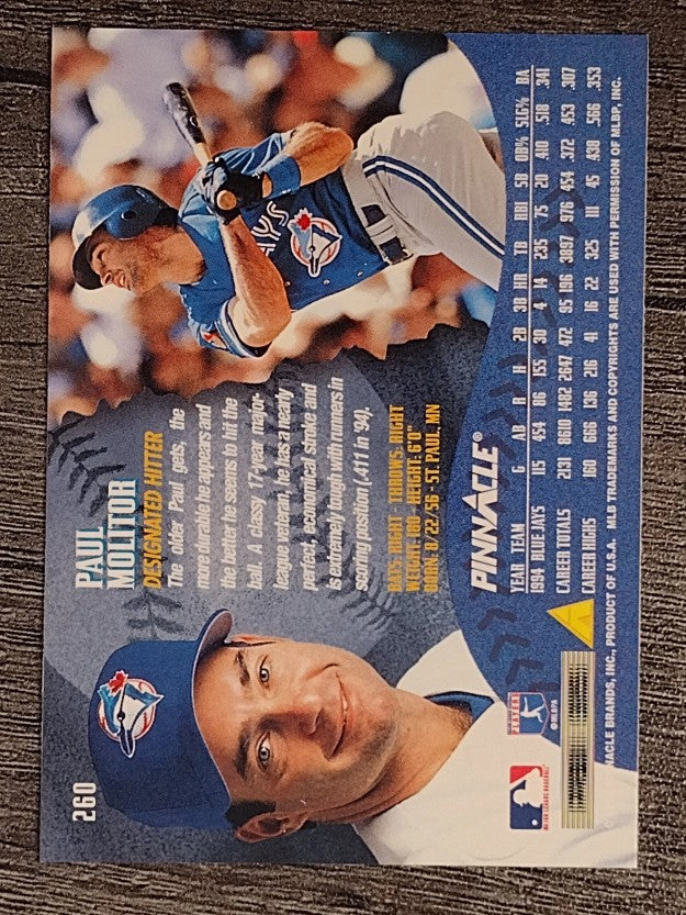 1995 Pinnacle #260 Paul Molitor