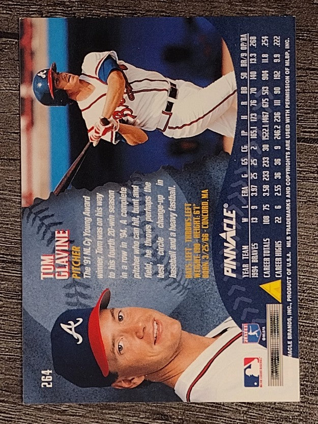 1995 Pinnacle #264 Tom Glavine