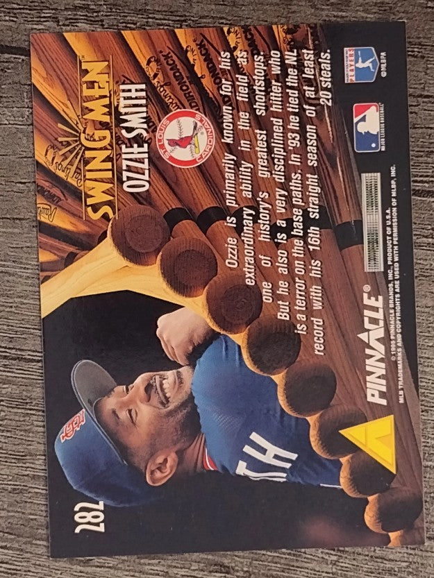 1995 Pinnacle #282 Ozzie Smith SM