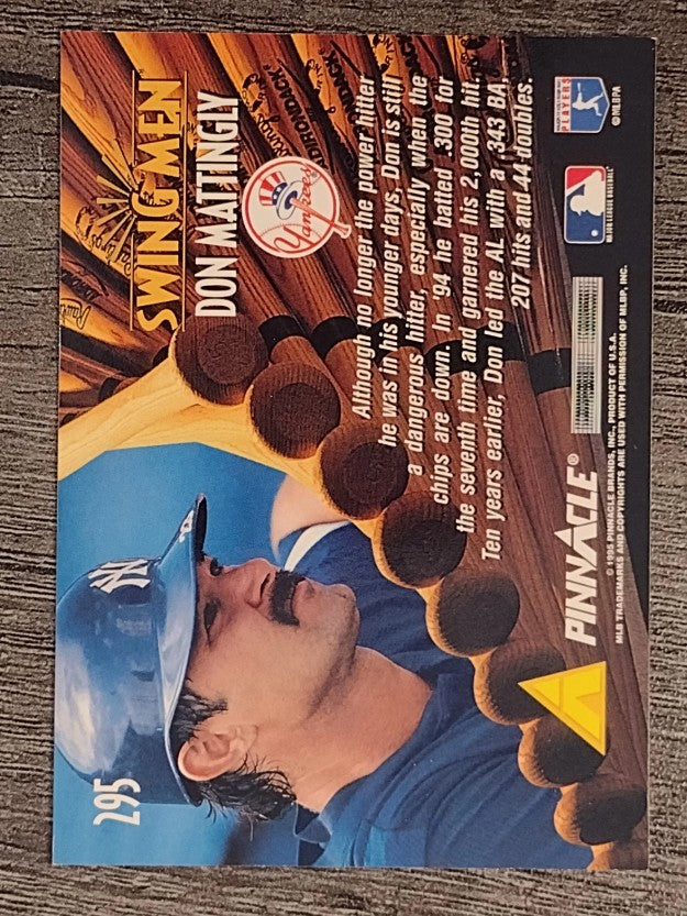 1995 Pinnacle #295 Don Mattingly SM
