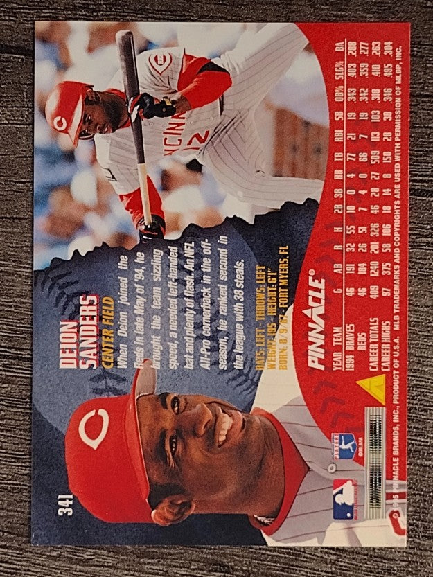 1995 Pinnacle #341 Deion Sanders