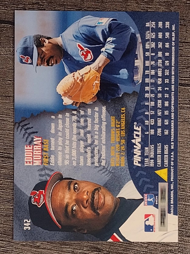 1995 Pinnacle #342 Eddie Murray