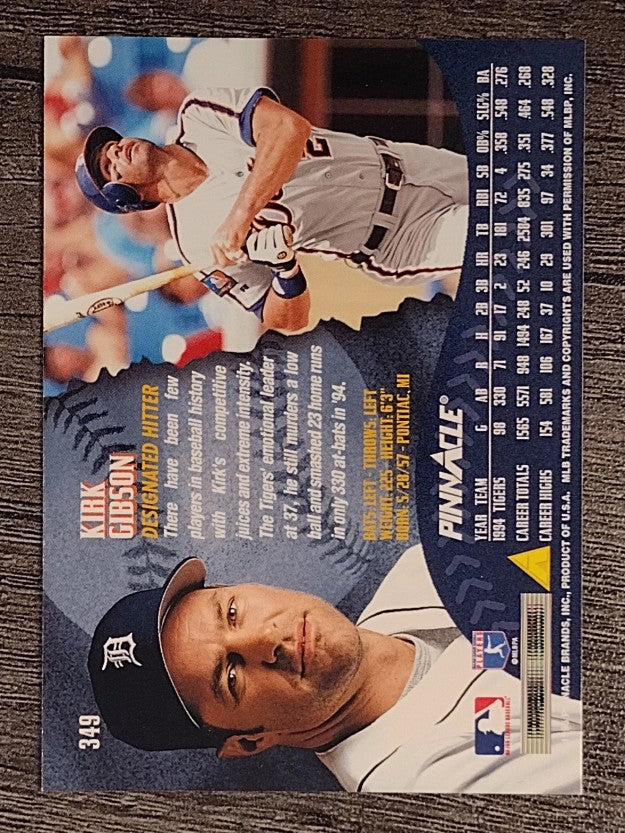 1995 Pinnacle #349 Kirk Gibson