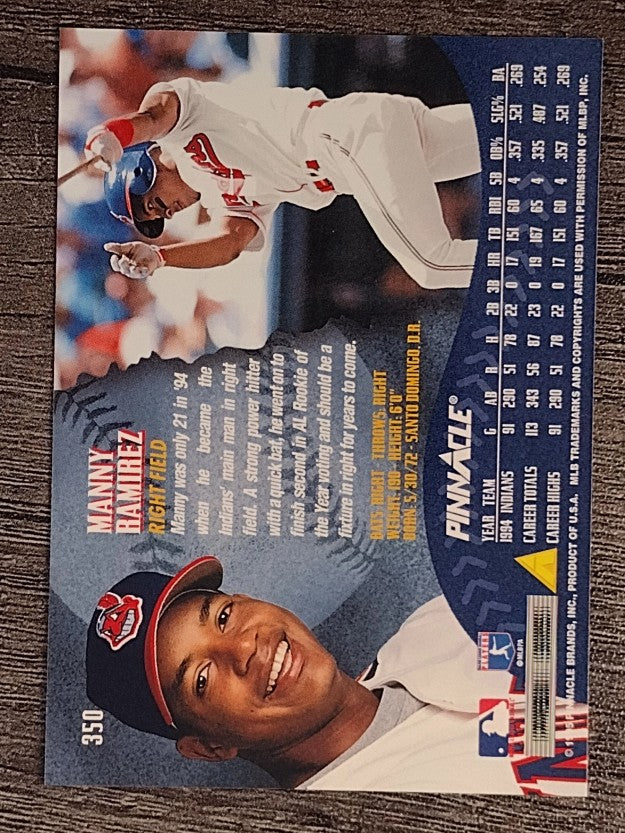 1995 Pinnacle #350 Manny Ramirez