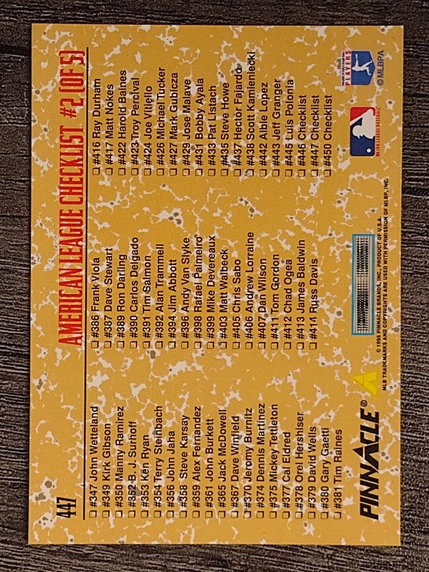 1995 Pinnacle #447 Ken Griffey Jr. CL