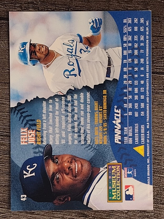 1995 Pinnacle Museum Collection #43 Felix Jose
