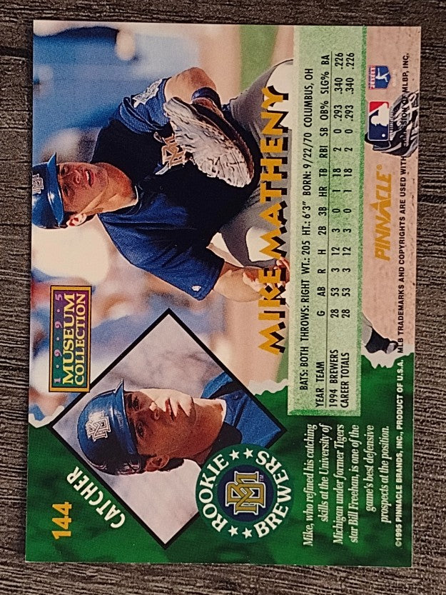 1995 Pinnacle Museum Collection #144 Mike Matheny