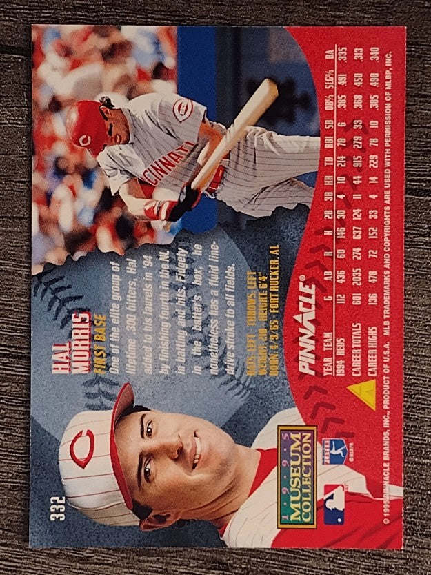 1995 Pinnacle Museum Collection #332 Hal Morris