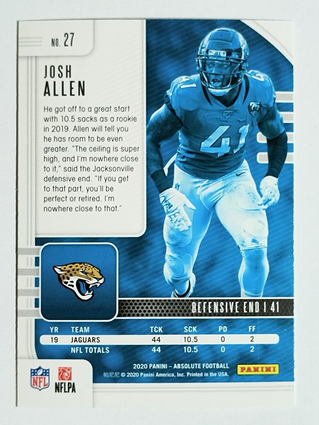 2020 Absolute Red #27 Josh Allen