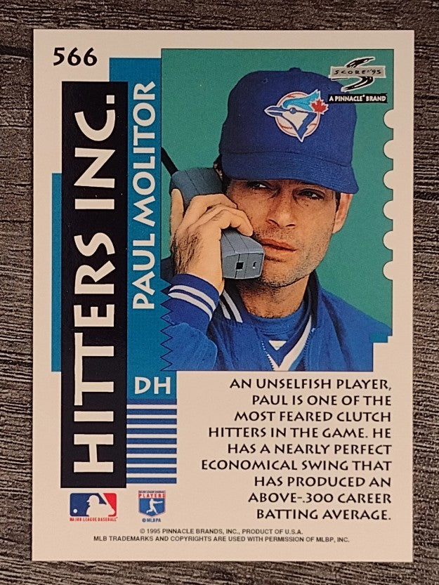 1995 Score #566 Paul Molitor HIT
