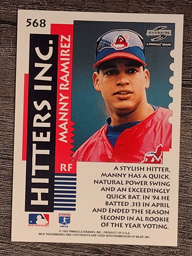1995 Score #568 Manny Ramirez HIT