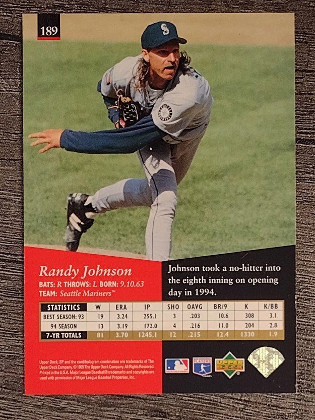 1995 SP #189 Randy Johnson