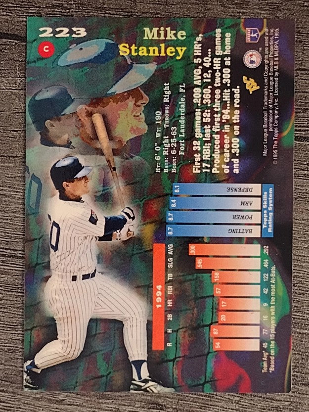 1995 Stadium Club #223 Mike Stanley