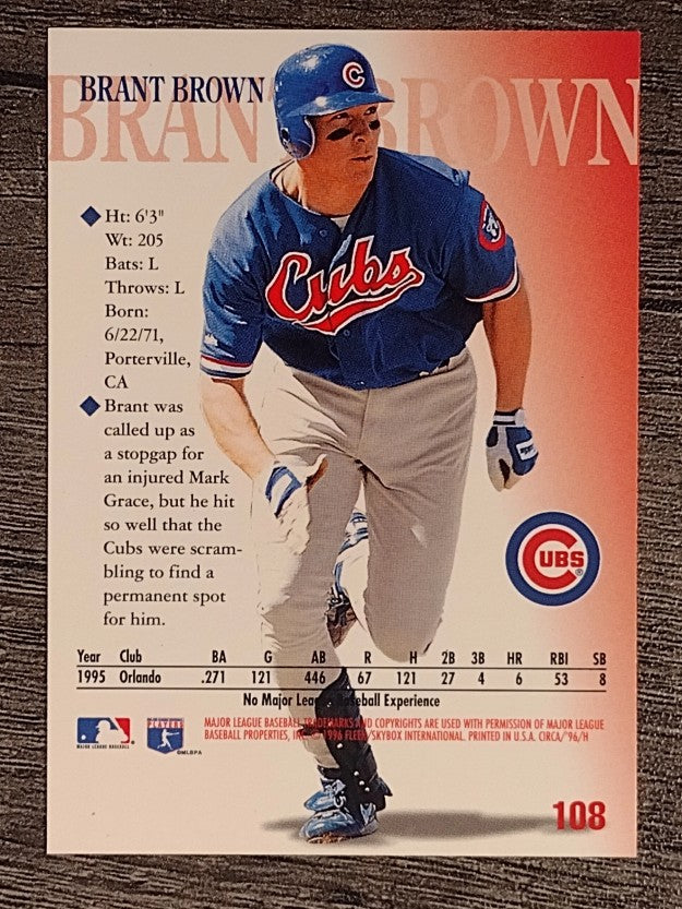 1996 Circa #108 Brant Brown