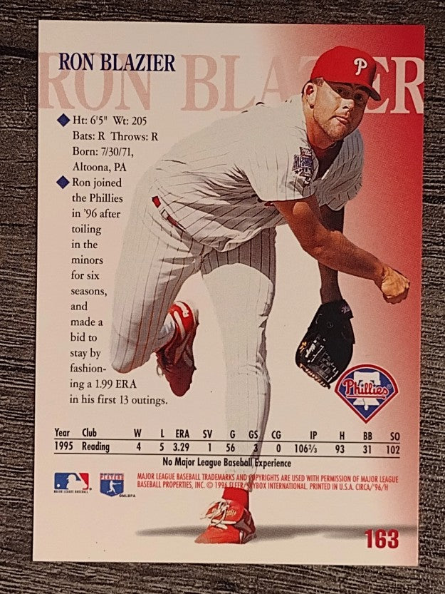 1996 Circa #163 Ron Blazier