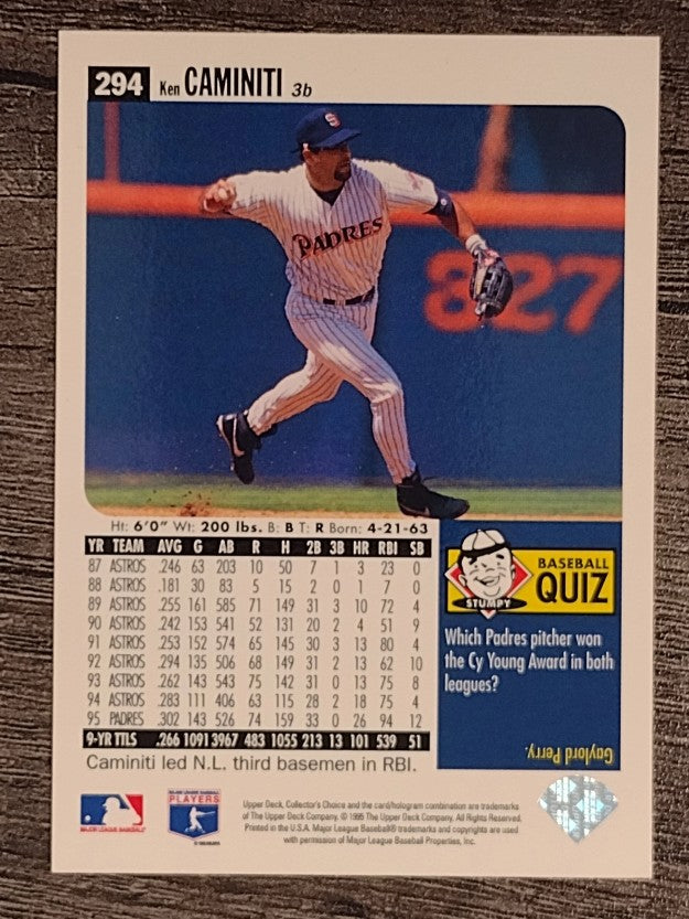 1996 Collector's Choice #294 Ken Caminiti