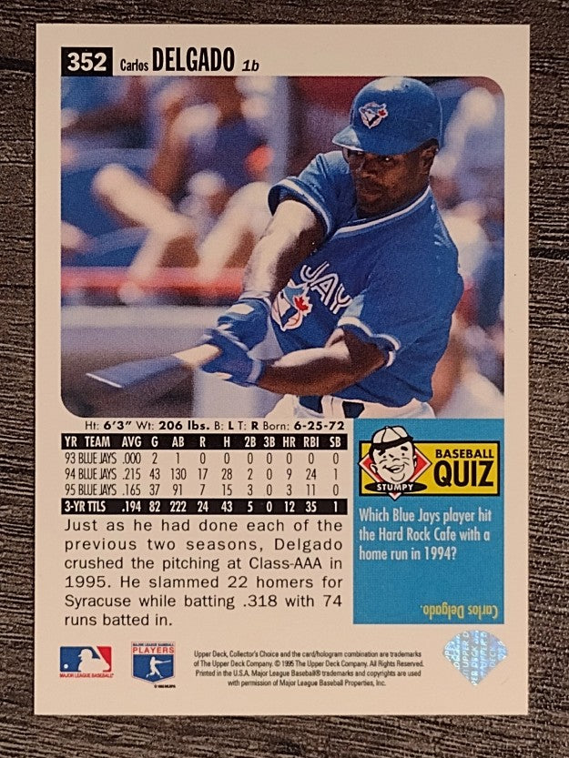 1996 Collector's Choice #352 Carlos Delgado