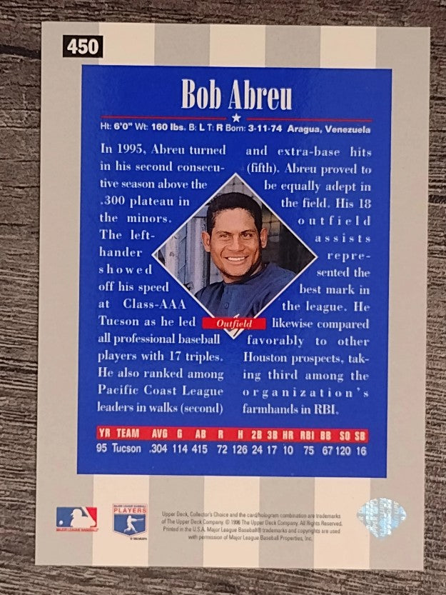 1996 Collector's Choice #450 Bob Abreu