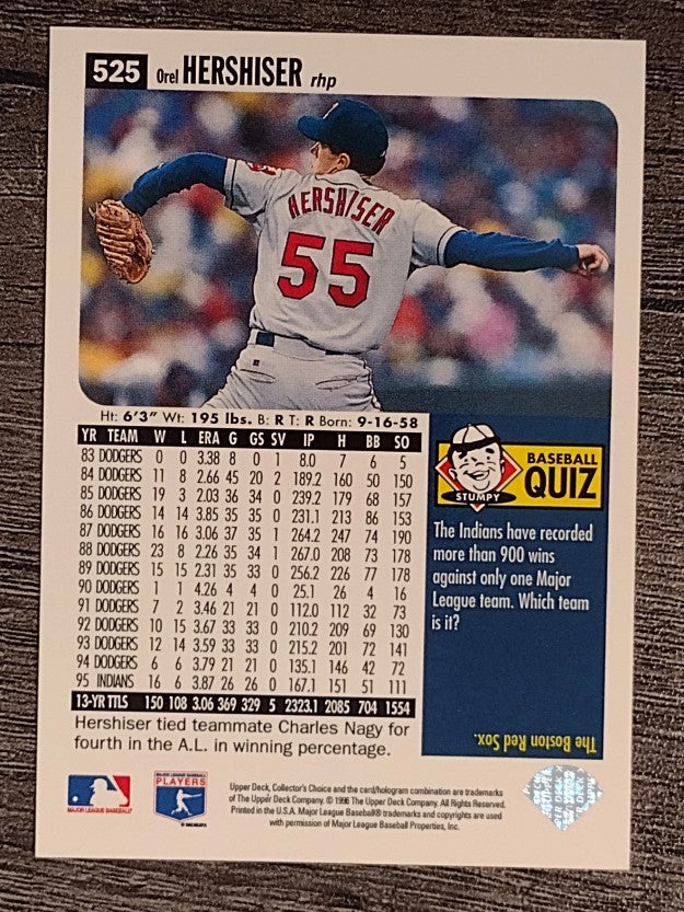 1996 Collector's Choice #525 Orel Hershiser