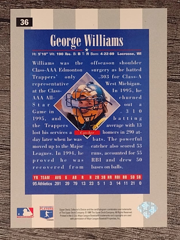 1996 Collector's Choice Silver Signature #36 George Williams