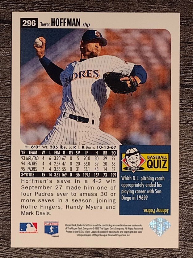 1996 Collector's Choice Silver Signature #296 Trevor Hoffman