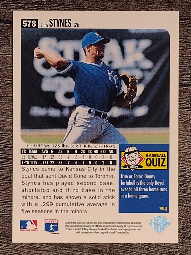 1996 Collector's Choice Silver Signature #578 Chris Stynes