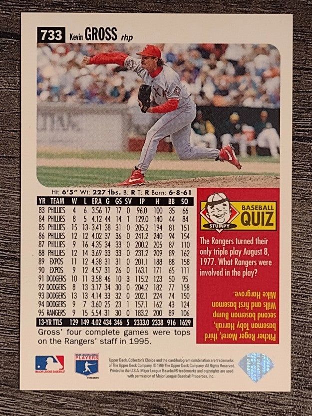 1996 Collector's Choice Silver Signature #733 Kevin Gross
