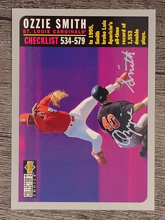 1996 Collector's Choice Silver Signature #756 Ozzie Smith CL