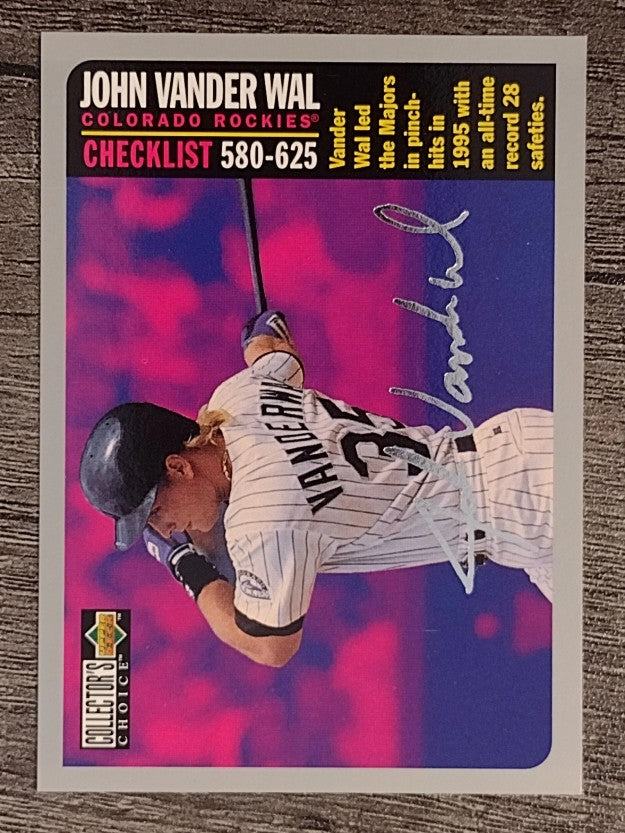 1996 Collector's Choice Silver Signature #757 John Vander Wal CL