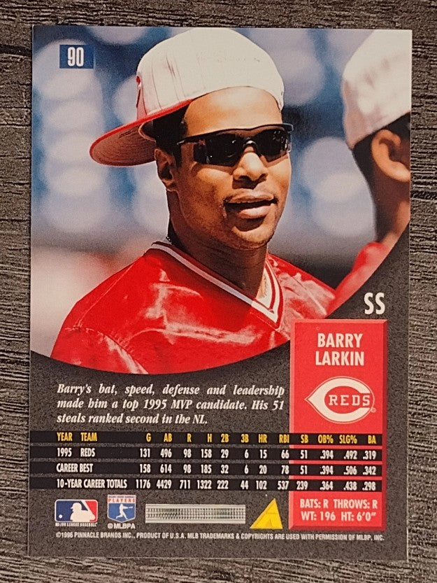 1996 Pinnacle #90 Barry Larkin