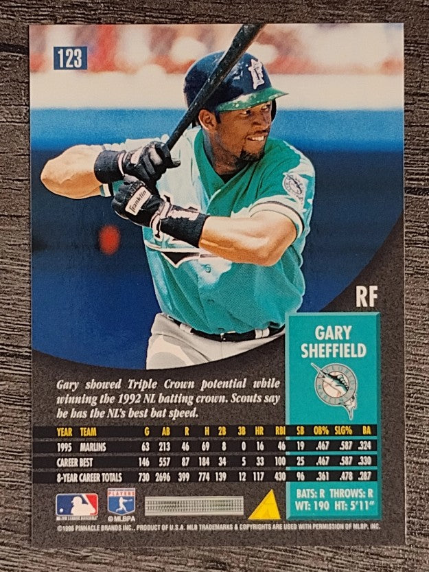 1996 Pinnacle #123 Gary Sheffield
