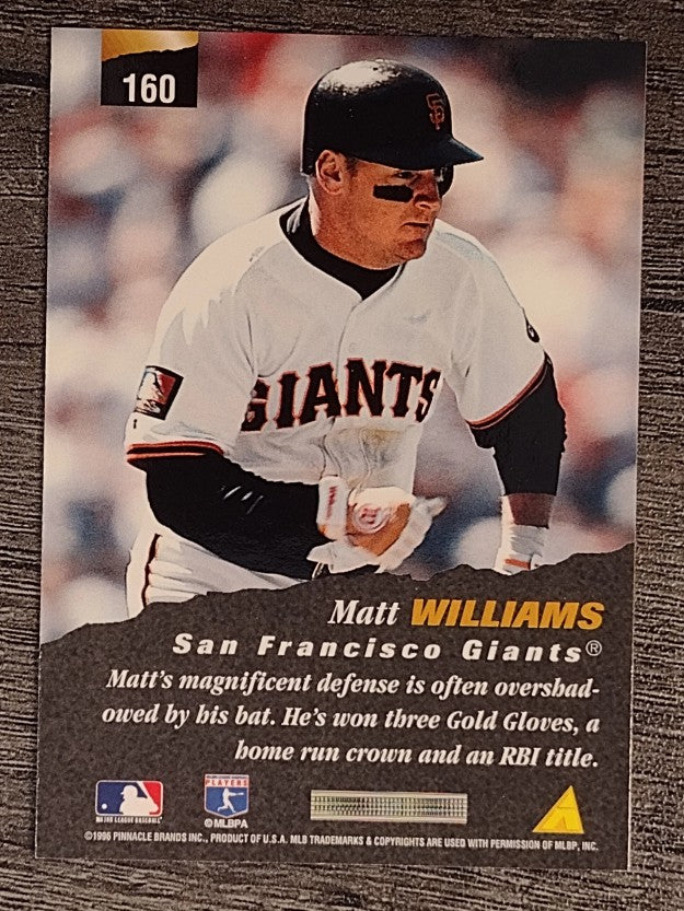 1996 Pinnacle #160 Matt Williams NAT