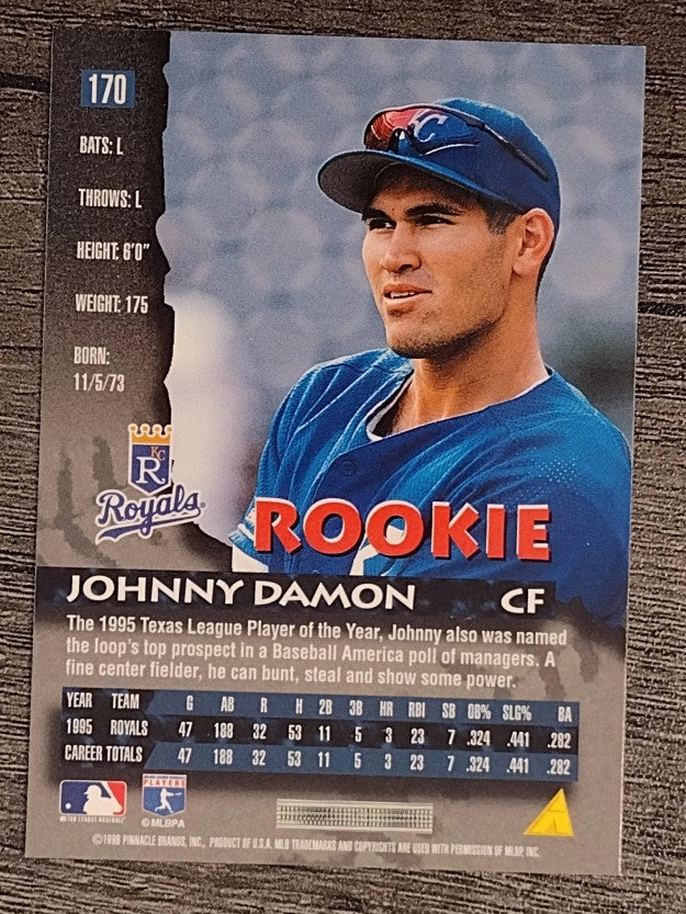 1996 Pinnacle #170 Johnny Damon
