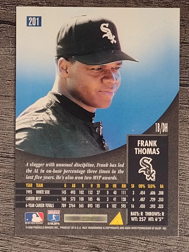 1996 Pinnacle #201 Frank Thomas