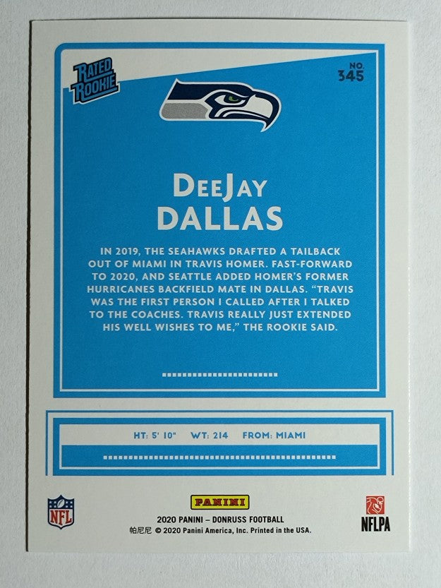 2020 Donruss Press Proof Blue #345 DeeJay Dallas RR
