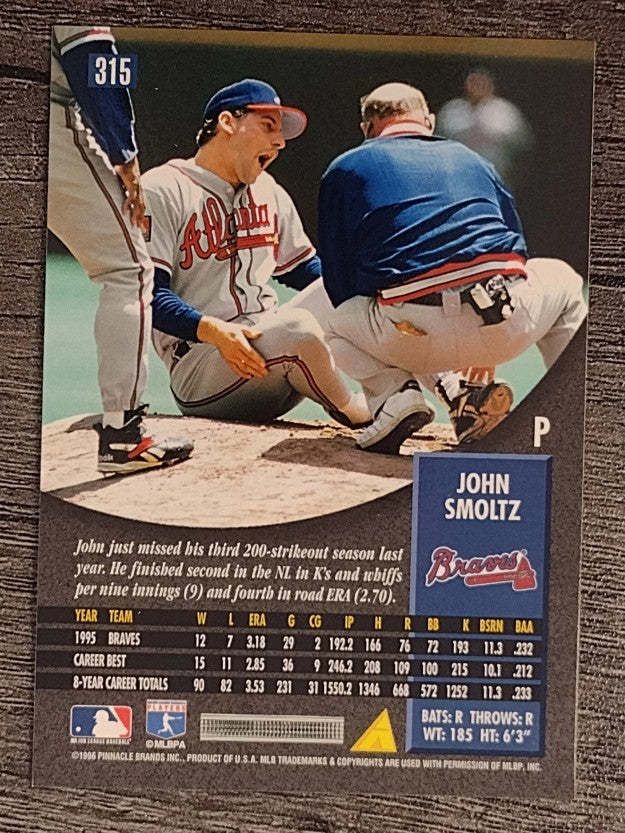 1996 Pinnacle #315 John Smoltz