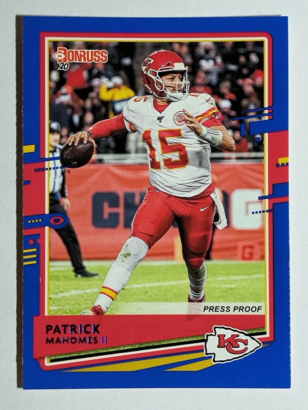 2020 Donruss Press Proof Blue #1A Patrick Mahomes II