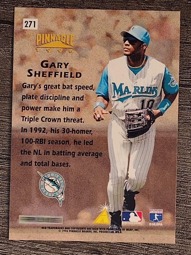 1996 Pinnacle Foil #271 Gary Sheffield HH