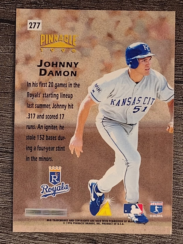 1996 Pinnacle Foil #277 Johnny Damon HH