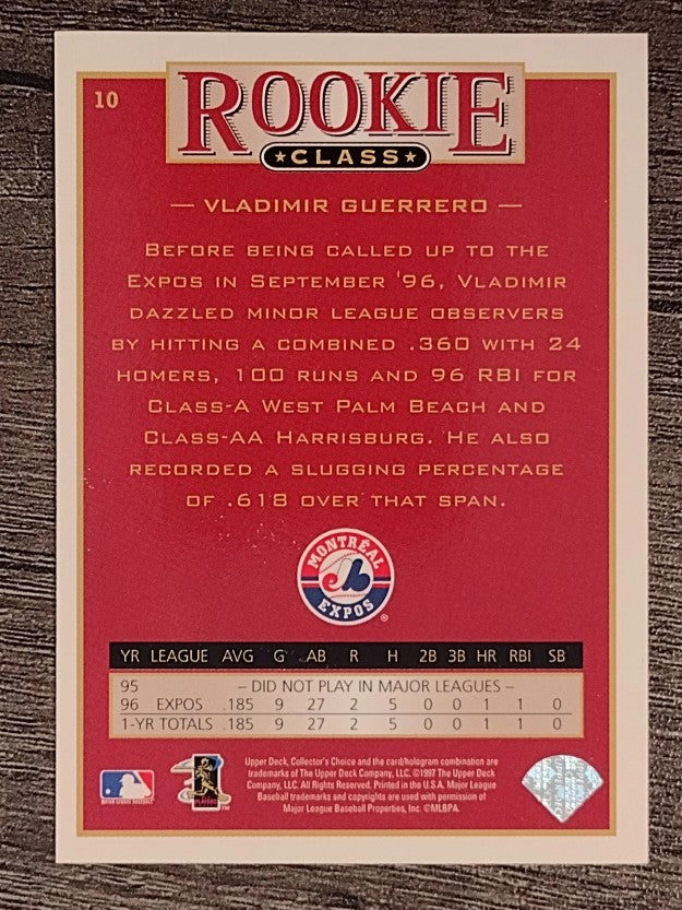 1997 Collector's Choice #10 Vladimir Guerrero