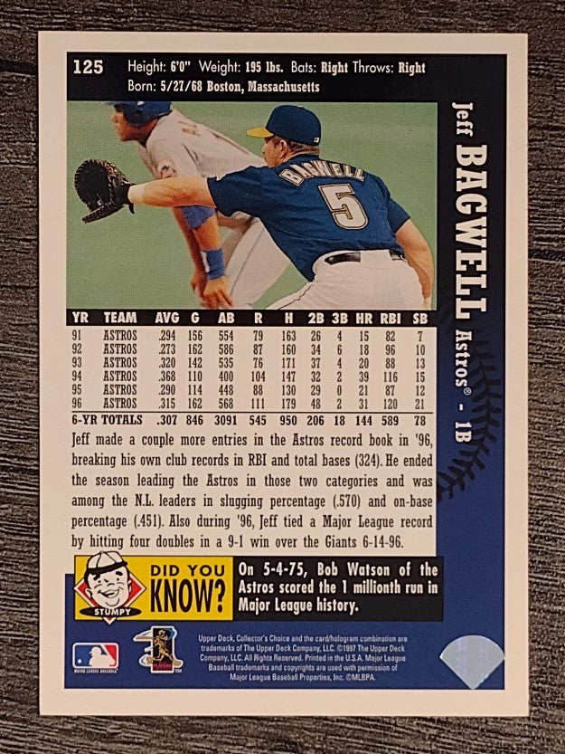 1997 Collector's Choice #125 Jeff Bagwell