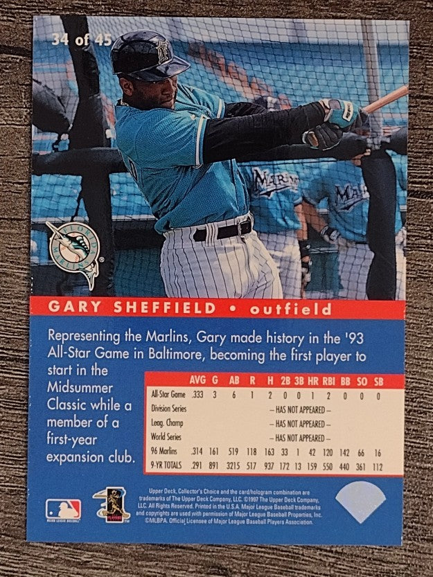1997 Collector's Choice All-Star Connection #34 Gary Sheffield