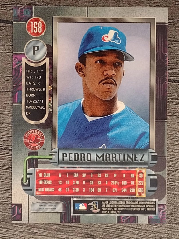 1997 Metal Universe #158 Pedro Martinez