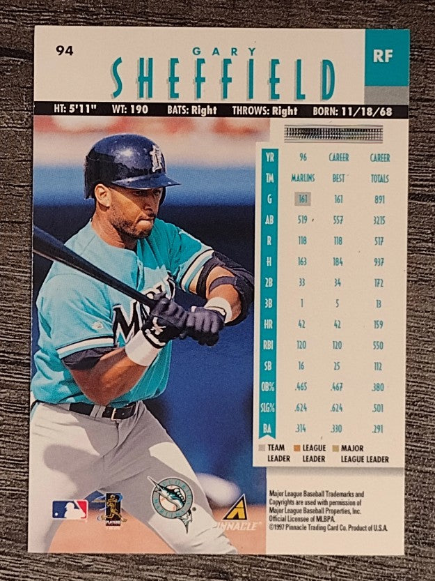1997 New Pinnacle #94 Gary Sheffield