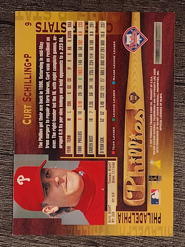 1997 Pinnacle #9 Curt Schilling