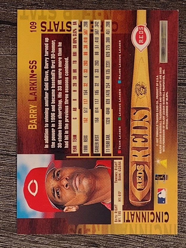 1997 Pinnacle #109 Barry Larkin