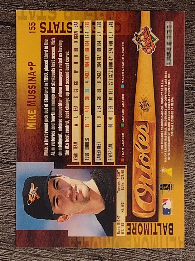 1997 Pinnacle #155 Mike Mussina